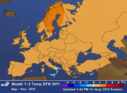 WSI European Weather Outlook Sept.- Nov. 2012